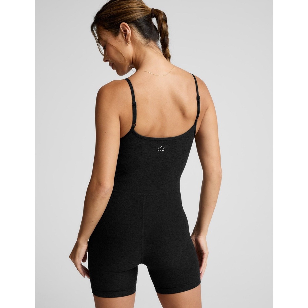 Beyond Yoga Space Dye Keep Pace Biker Jumpsuit Small Darkest Night